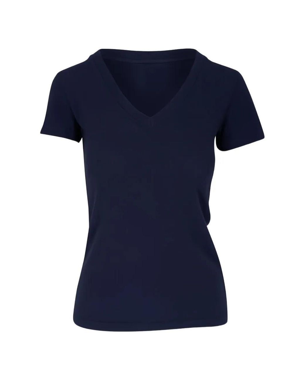 L'Agence Blue Becca V-Neck T-Shirt