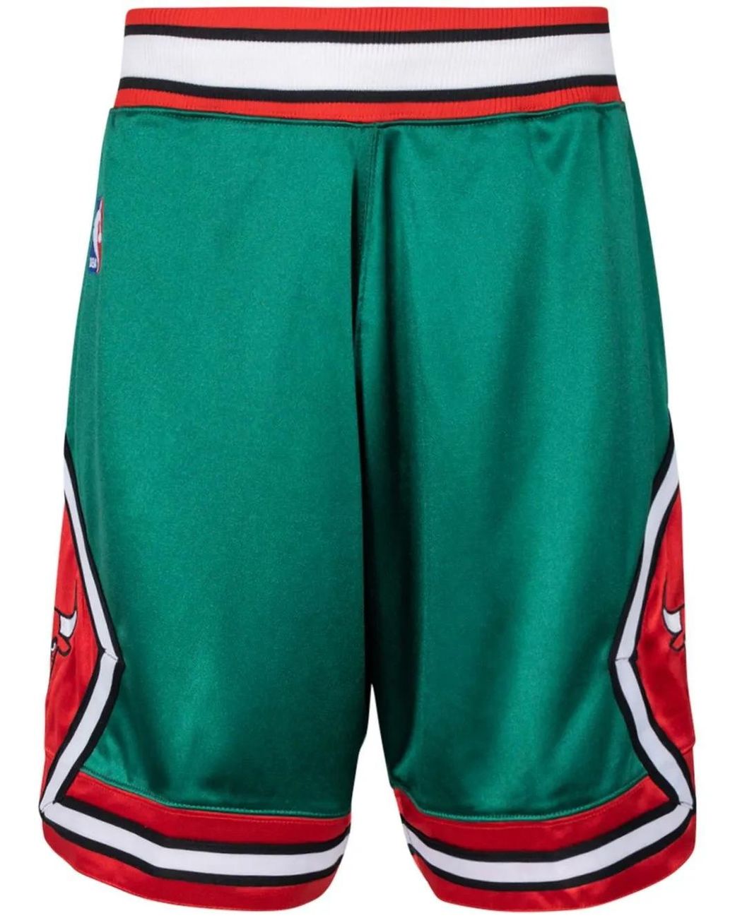 Mitchell & Ness Green Chicago Bulls Authentic Shorts for men