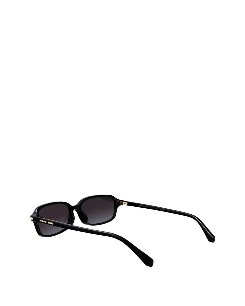 Michael Kors Black Agra Rectangle-Frame Sunglasses