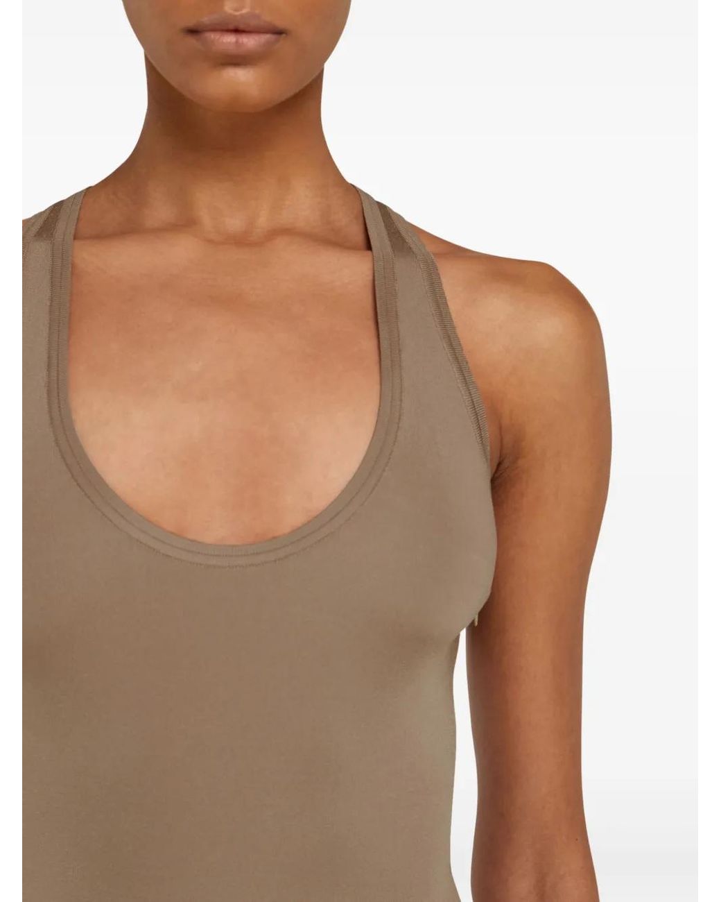 Ferragamo Brown Knitted Bodysuit