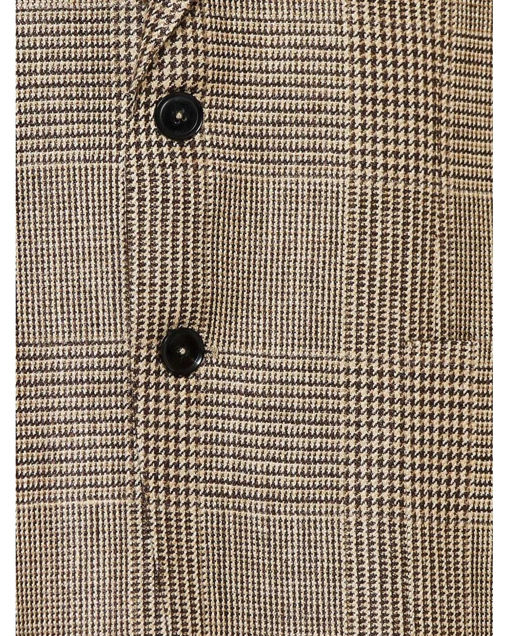 Zegna Brown Check Jacket for men