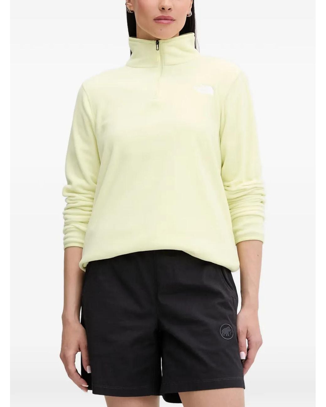 The North Face Natural Glacier Fleece Quarter-Zip Sweatshirt