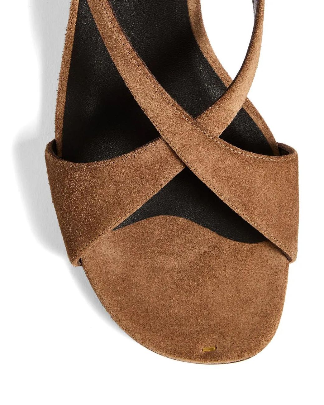 Khaite Brown Liria Ankle-Strap Sandals