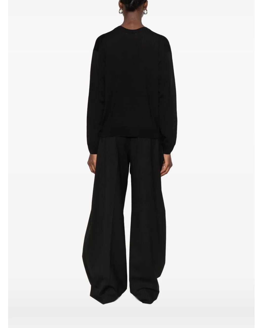 Liviana Conti Black V-Neck Sweater