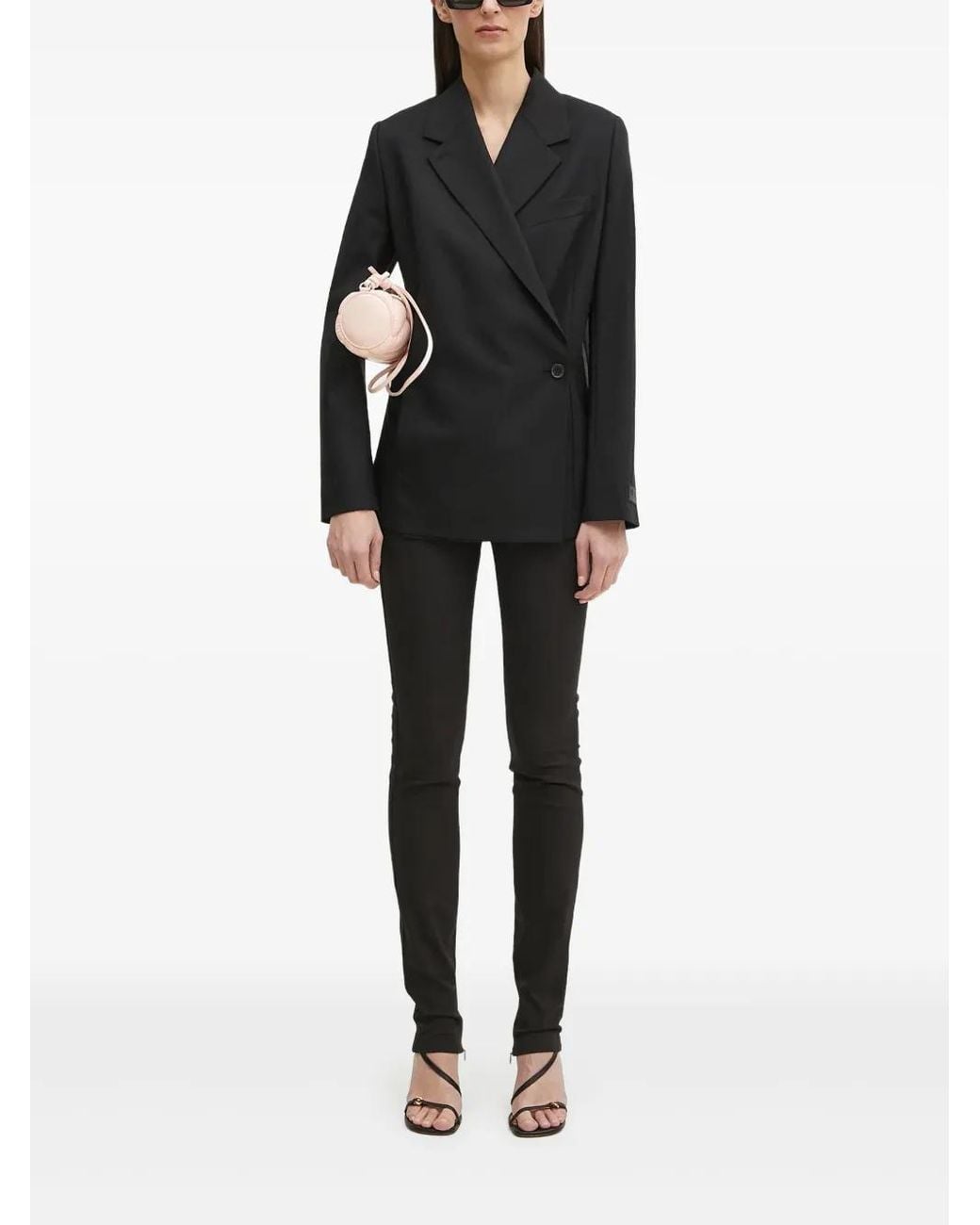 OTTOLINGER Black Wrap-Effect Trousers