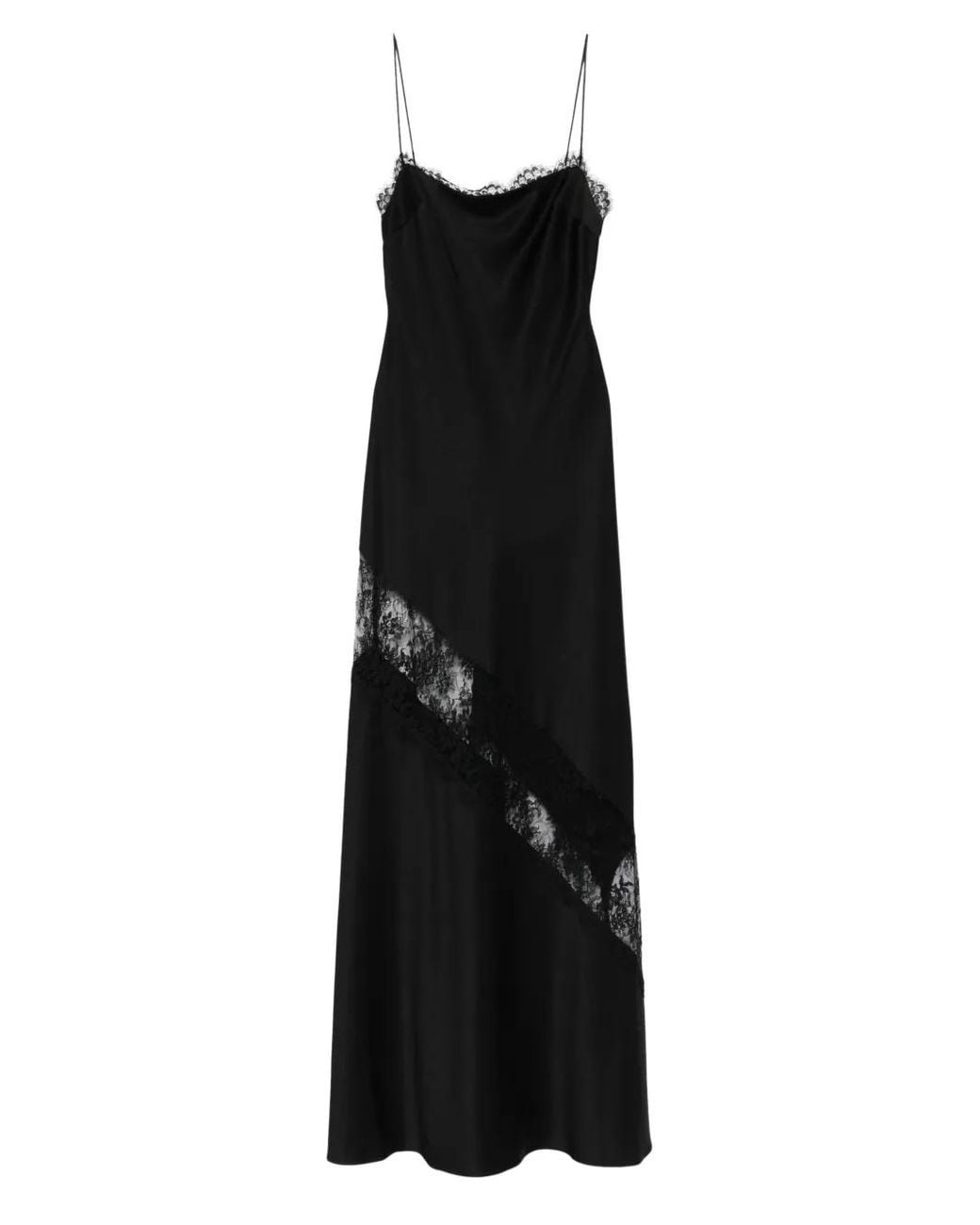 Alex Perry Foral-Lace Maxi Dress in Black | Lyst