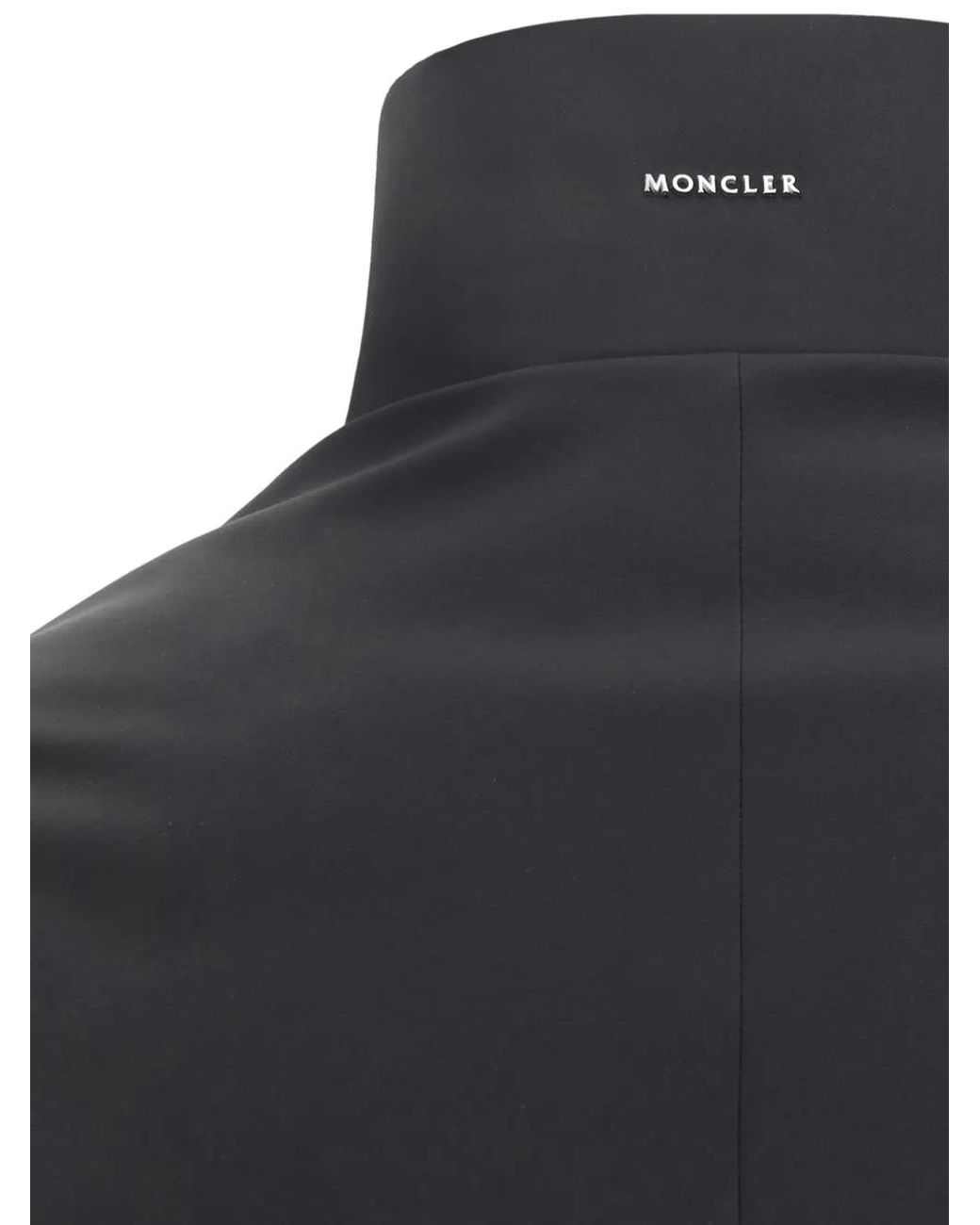 Moncler Blue High-Neck Flap-Pocket Jacket for men