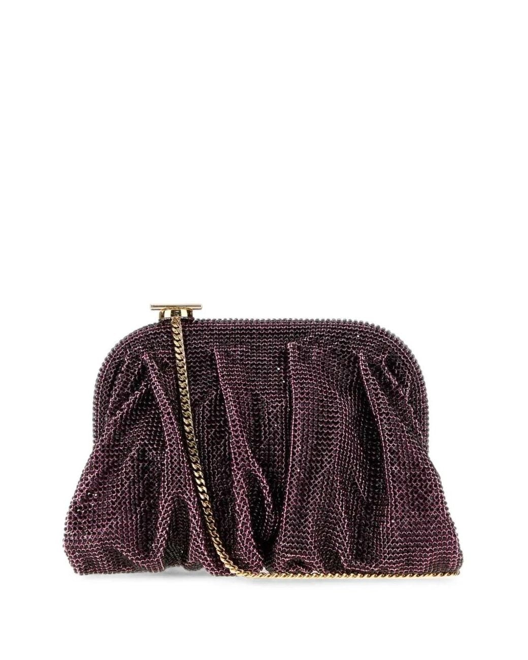 Benedetta Bruzziches Purple La Petite Venus Clutch