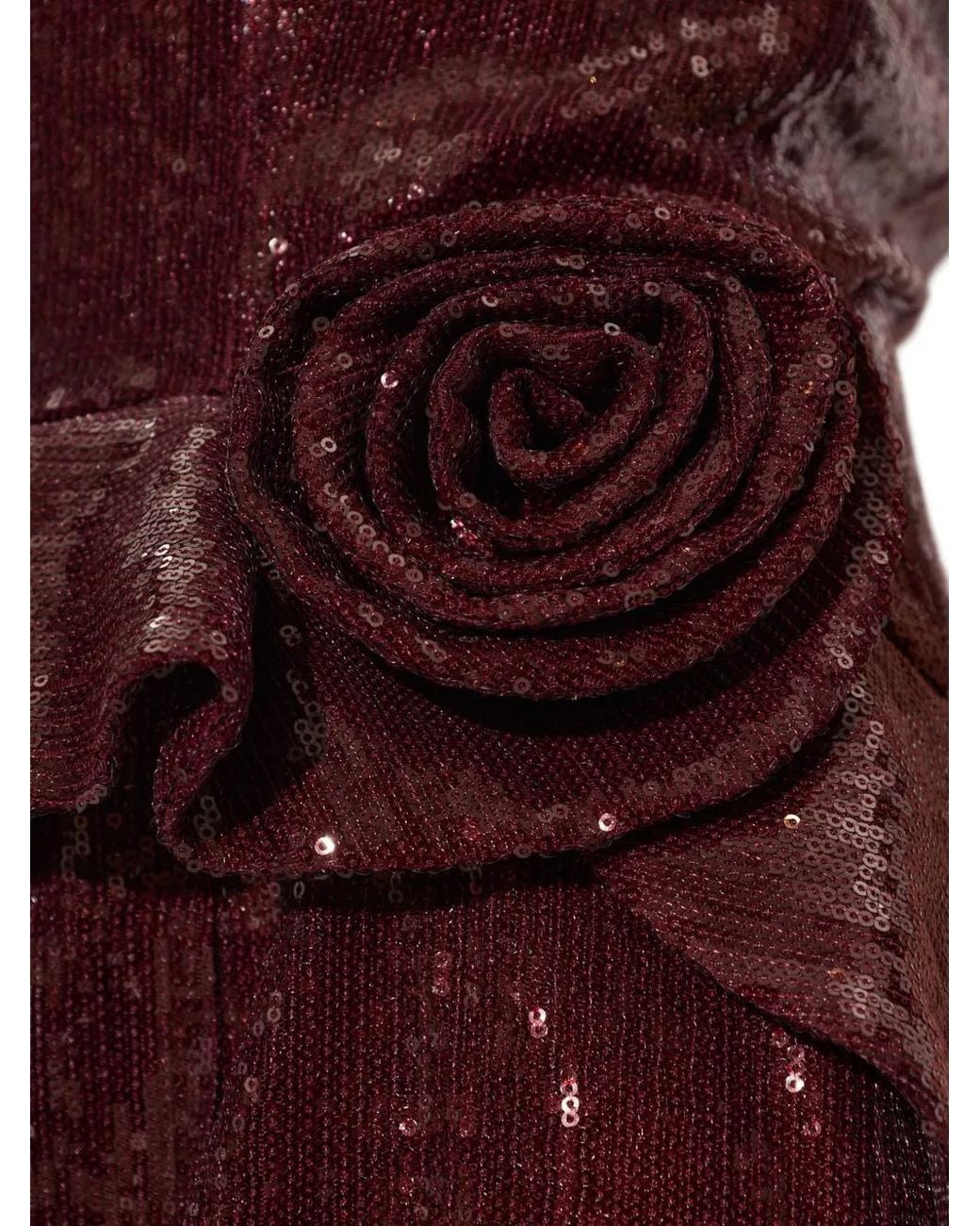 ROTATE BIRGER CHRISTENSEN Purple Sequin-Embellished Peplum Mini Dress