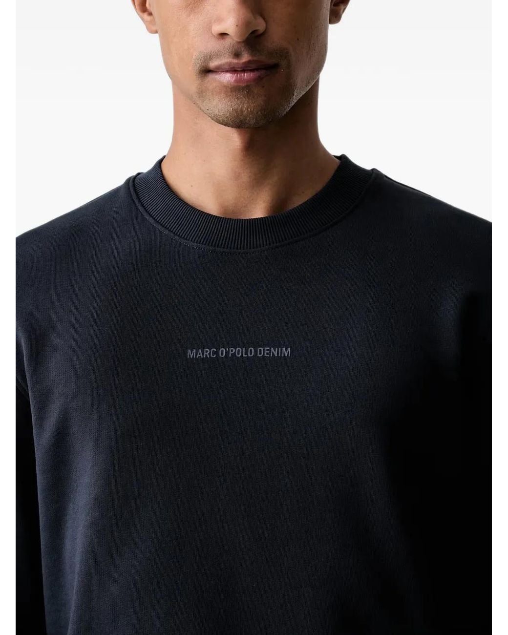 Marc O' Polo Blue Logo-Print Sweatshirt for men