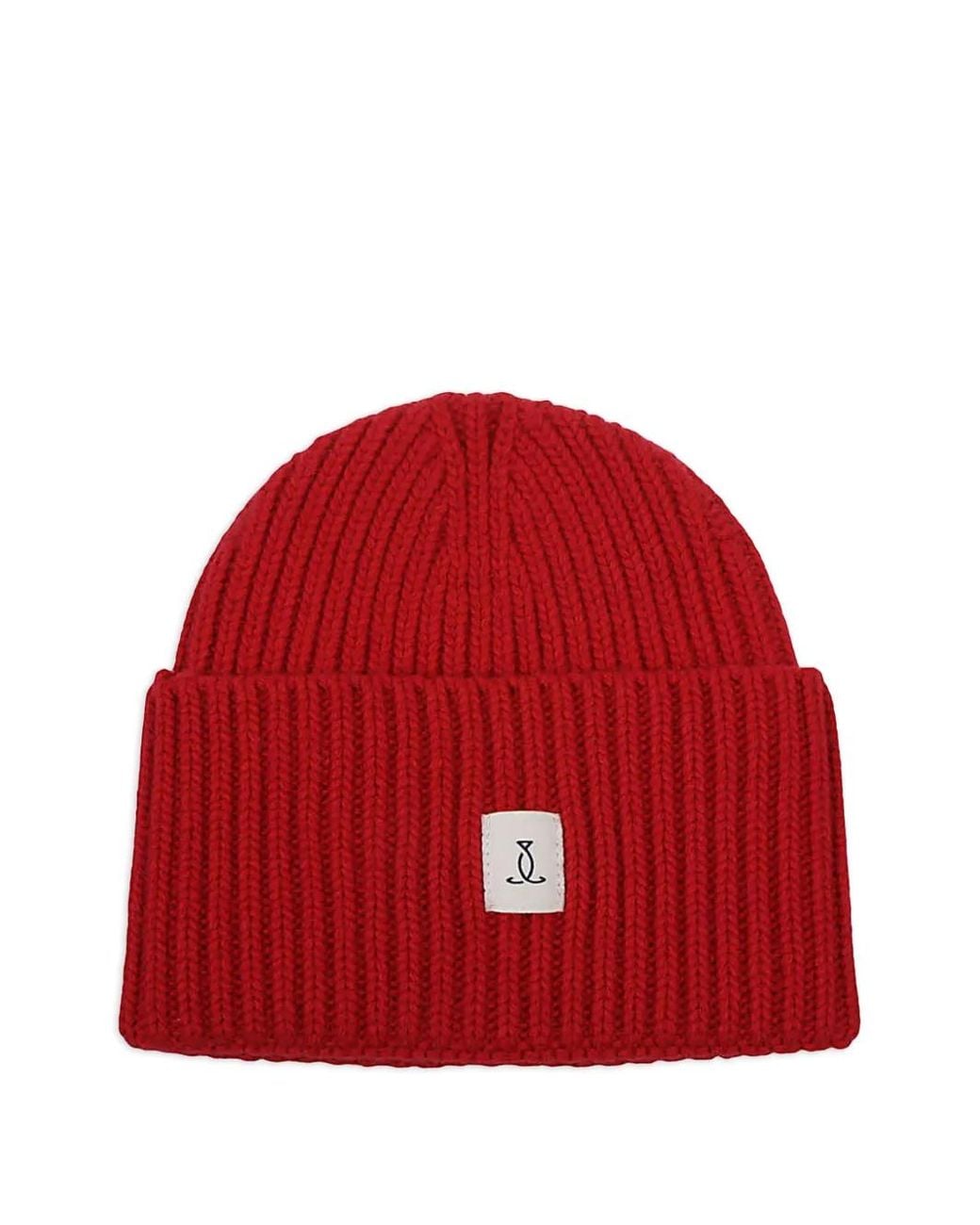Seafarer Red Logo Wool Beanie