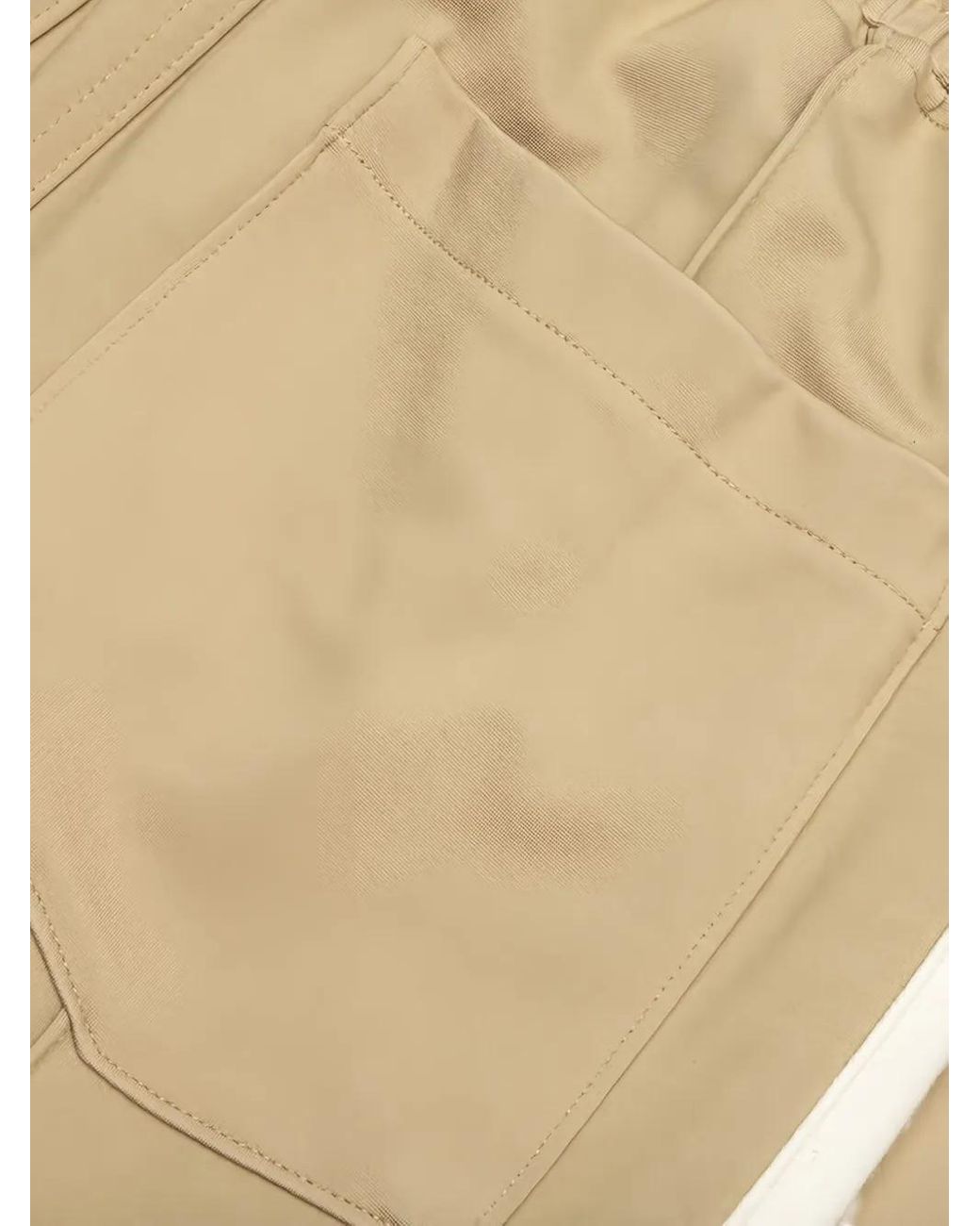 Rhude Natural Side-Stripe Elastic-Waist Track Pants for men