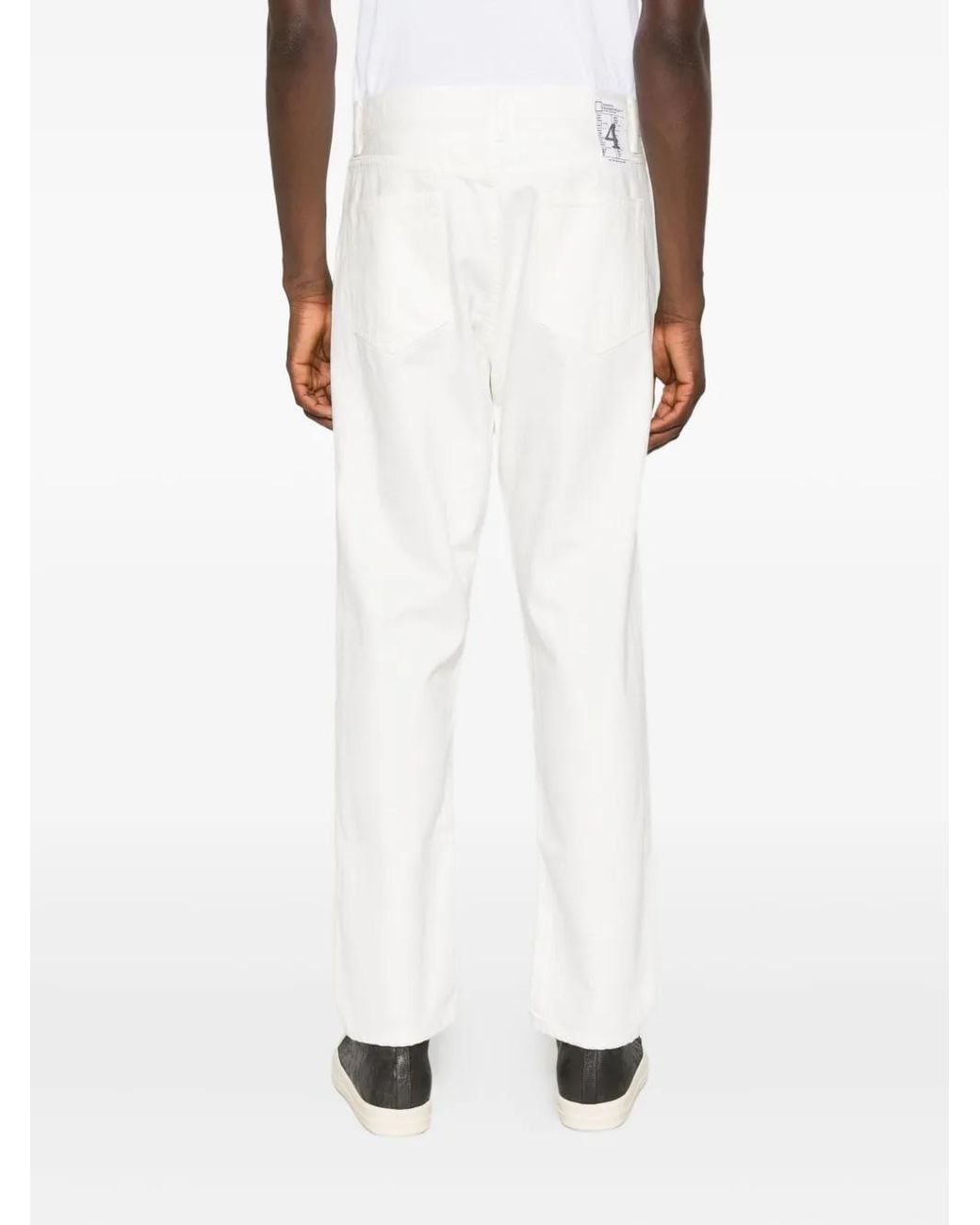 Neighborhood White Tapered Jeans for men