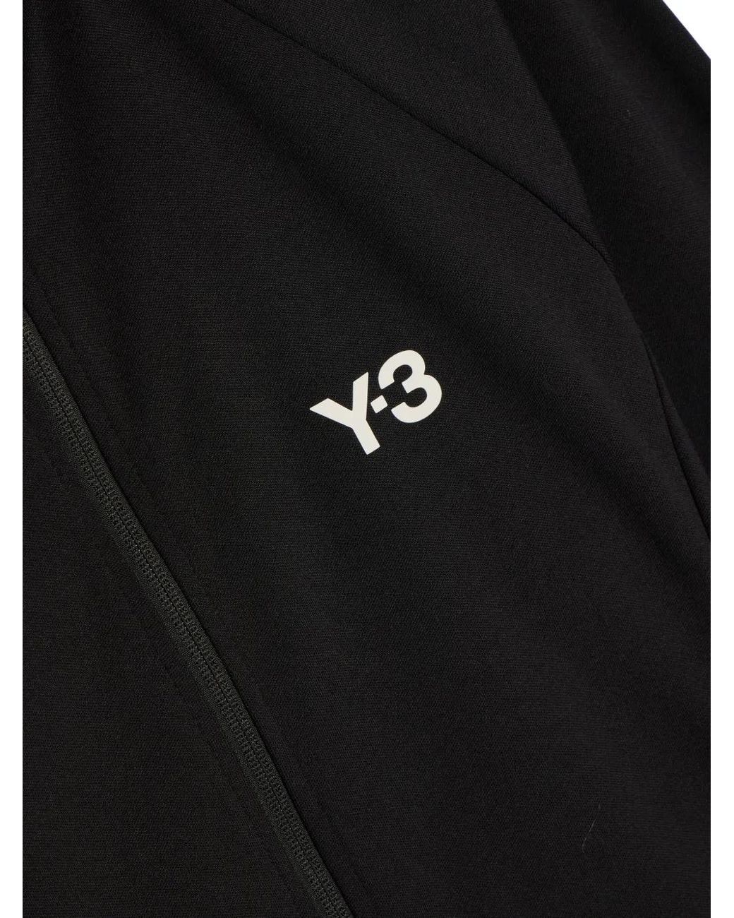 Y-3 Black 3-Stripes Full-Zip Track Jacket for men