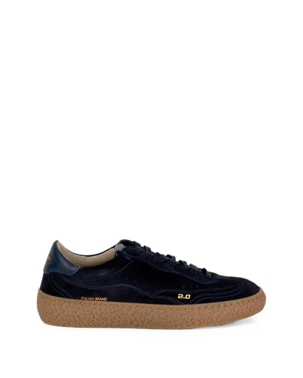 Stokton Blue Venus Logo-Print Panelled Sneakers for men