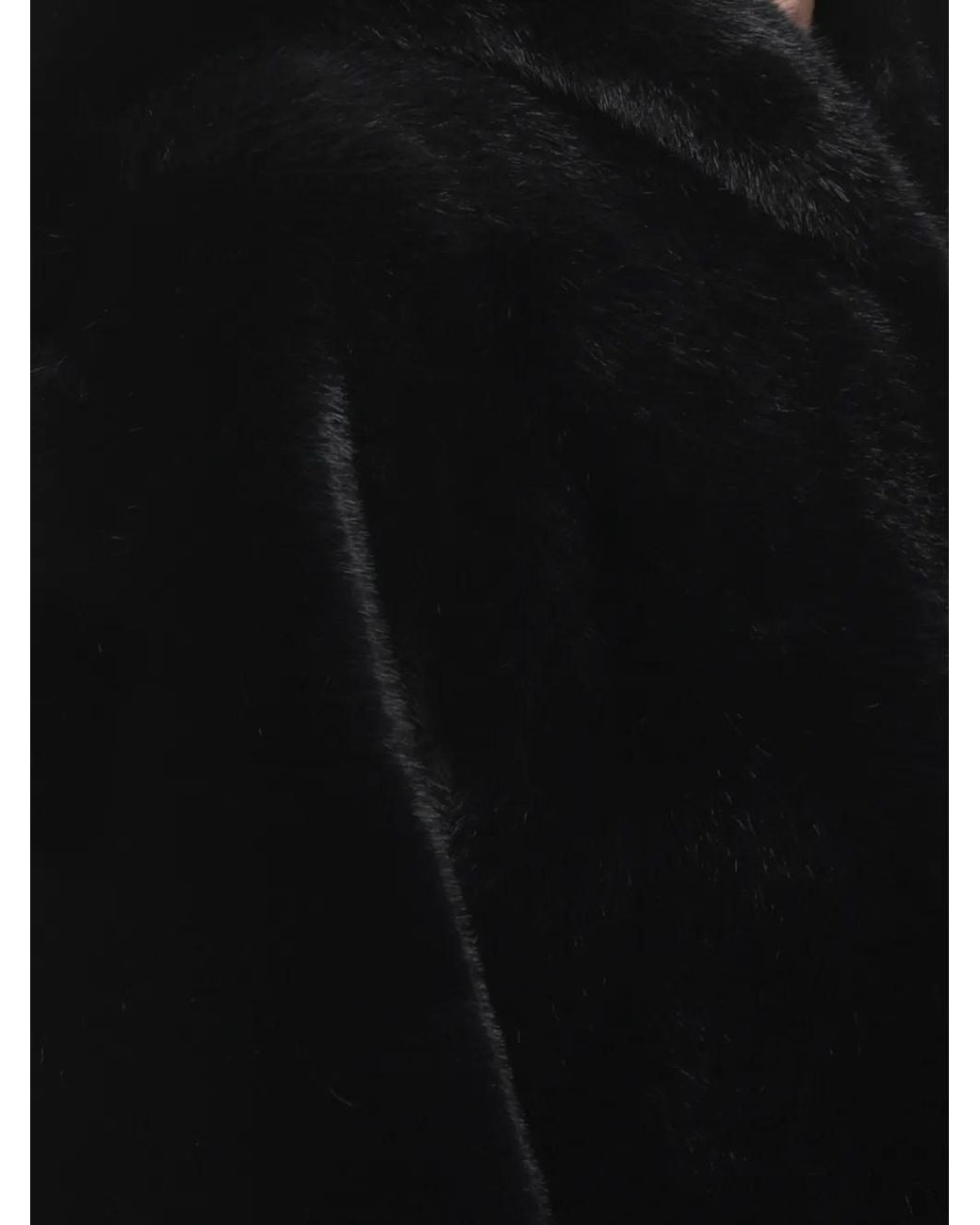 Bully Black Faux-Fur Hooded Coat