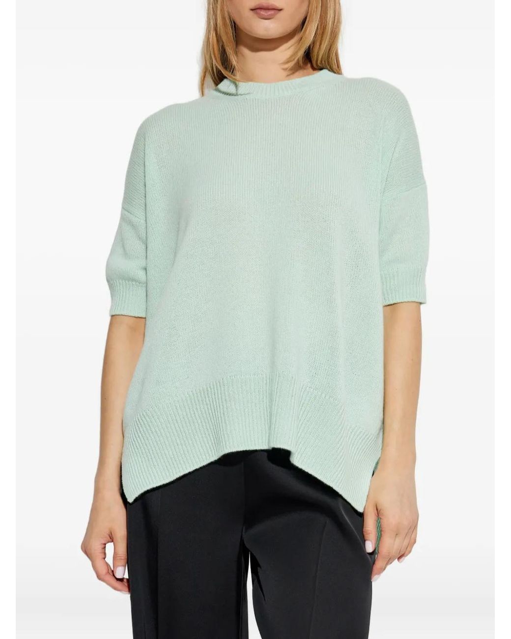 Jil Sander Green Cashmere Sweater