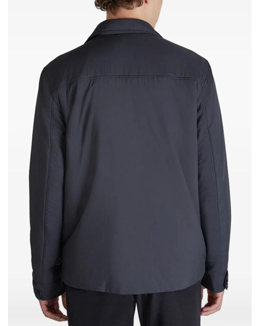 Slowear Blue Padded Overshirt for men