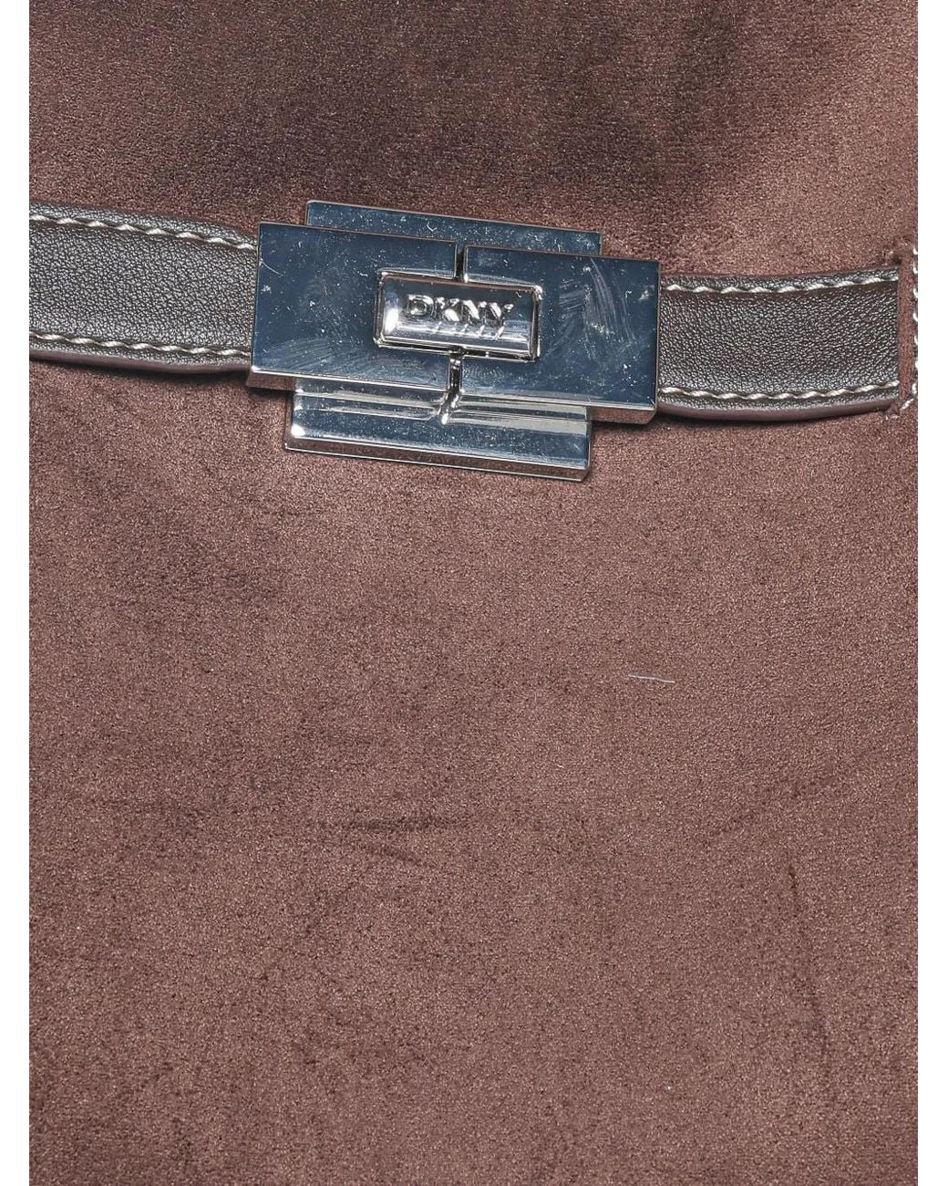 DKNY Brown Bryar Fringed Shoulder Bag