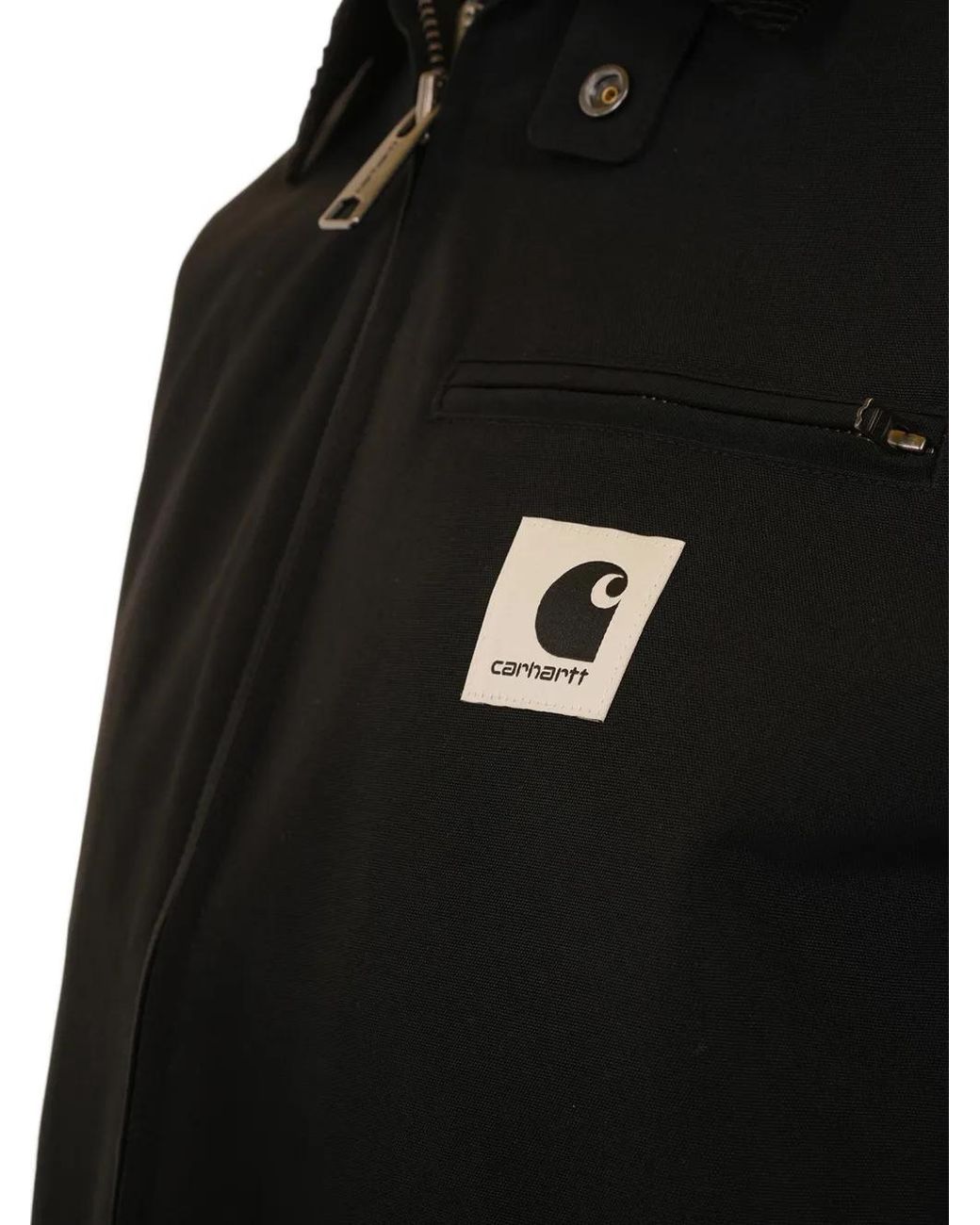 Carhartt Black Veste À Col En Velours Côtelé