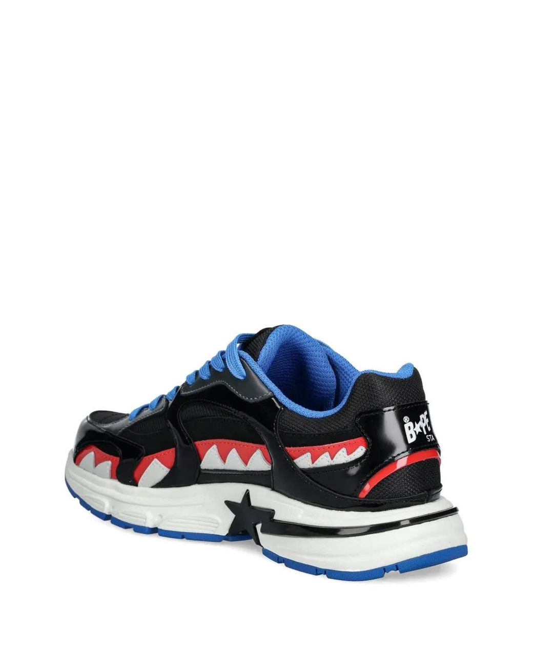 A Bathing Ape Blue Star Shark-Tooth Sneakers for men