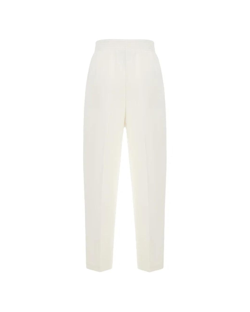MACRON White Moira Pleated Track Pants