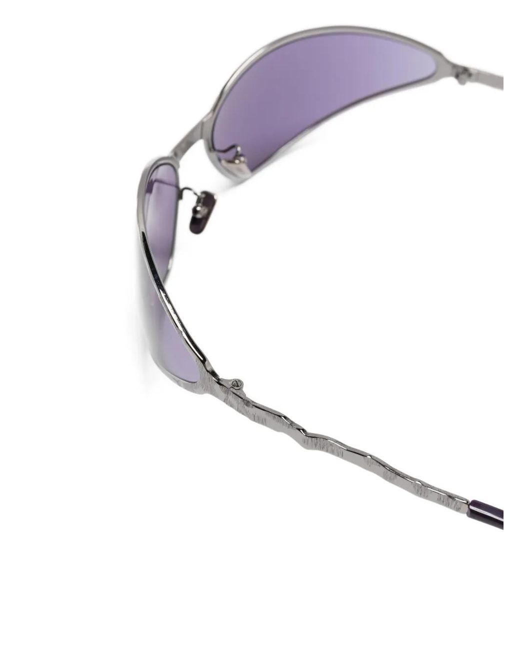Kuboraum Purple Shield-Frame Sunglasses