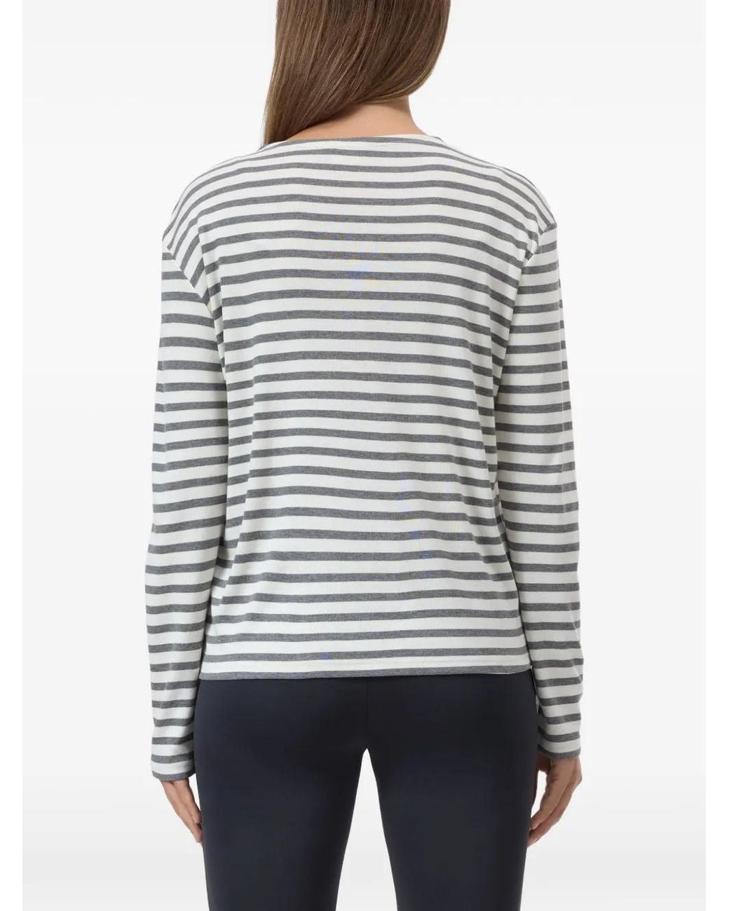 Closed White Striped Long-Sleeve T-Shirt