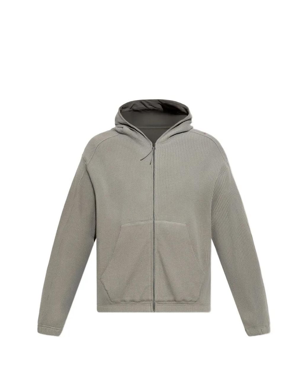 Roa Gray Hooded Zip-Up Sweatshirt for men