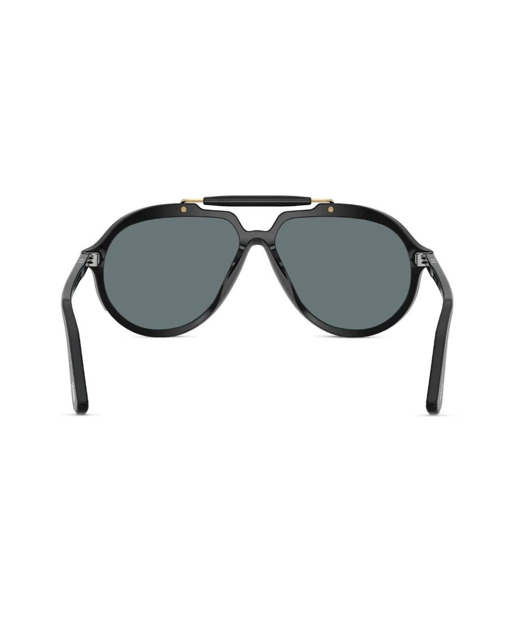 Persol Black Pilot-Frame Sunglasses