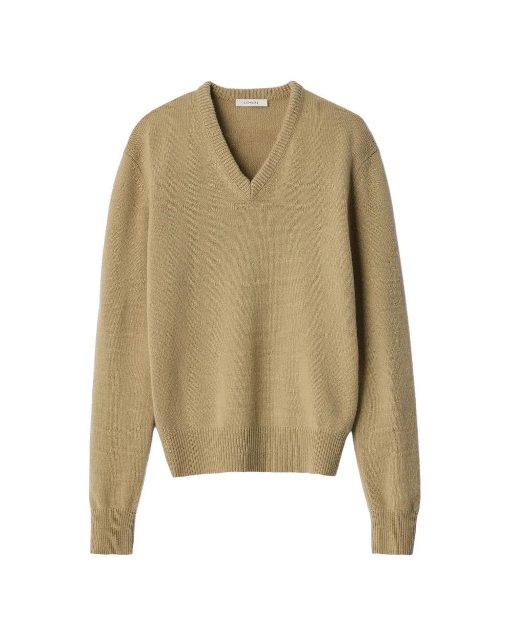 Lemaire Natural V-Neck Sweater