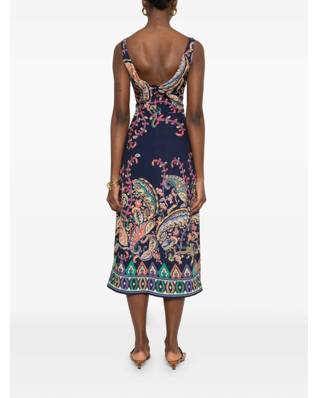 Etro Blue Polyester Elastane Dress