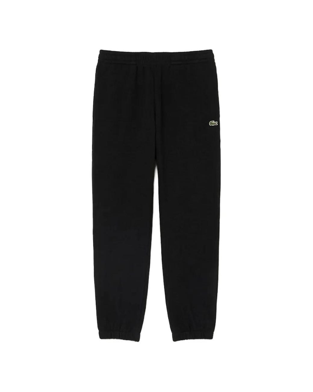 Lacoste Black Logo-Patch Track Pants for men
