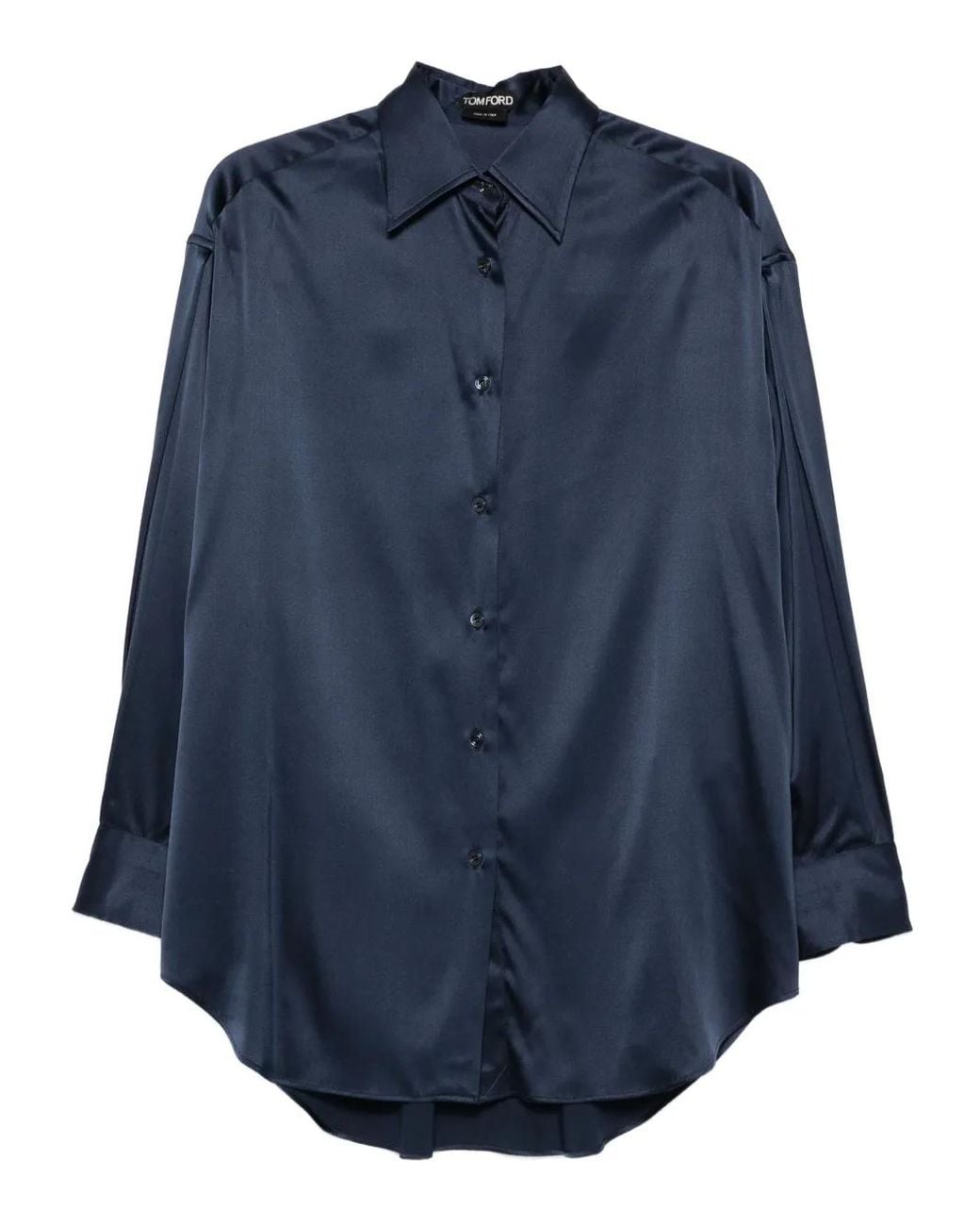 Tom Ford Blue Silk Shirt