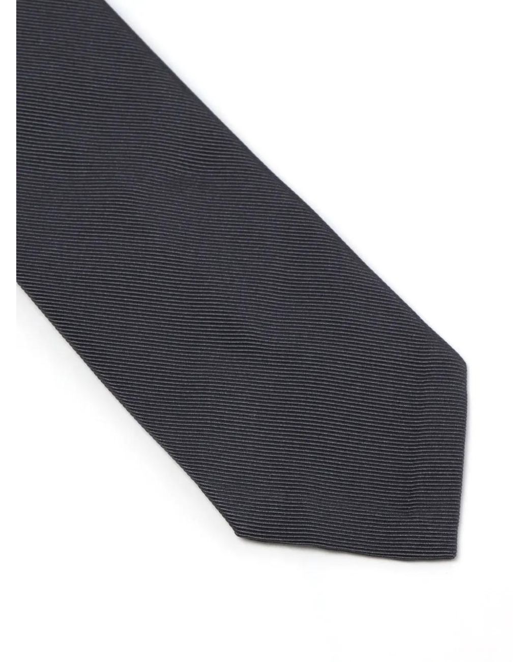 Thom Browne Gray Rwb Stripe Necktie for men