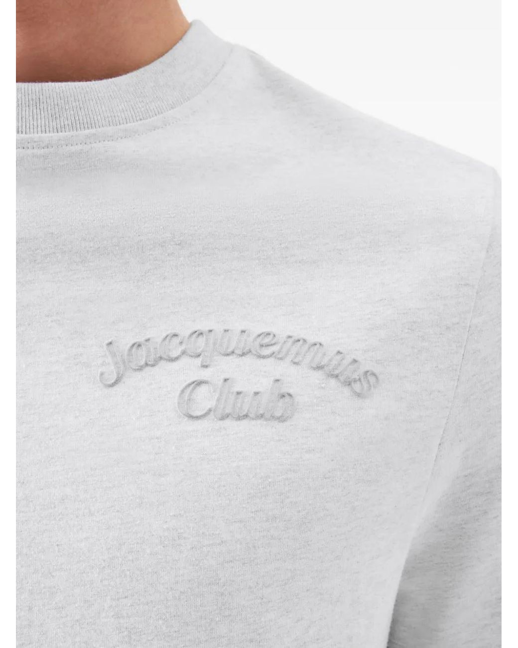 Jacquemus Cotton Jersey T -shirt in het Gray voor heren