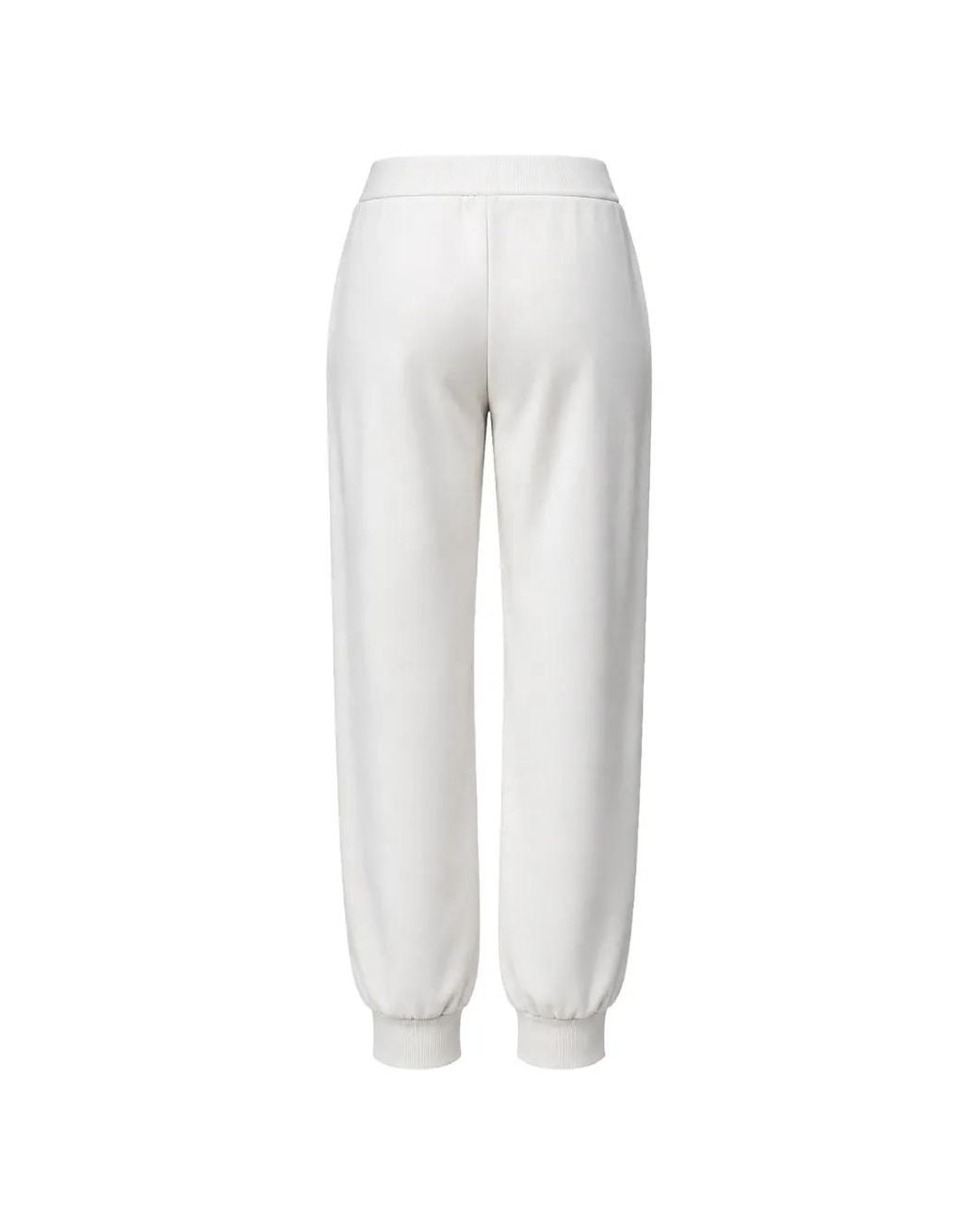 ARMANI EXCHANGE White Elasticated-Cuff Track Pants