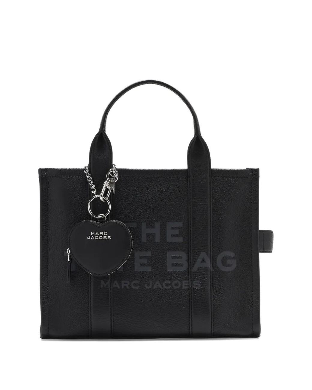 Marc Jacobs Black The Heart Pouch Bag Charm