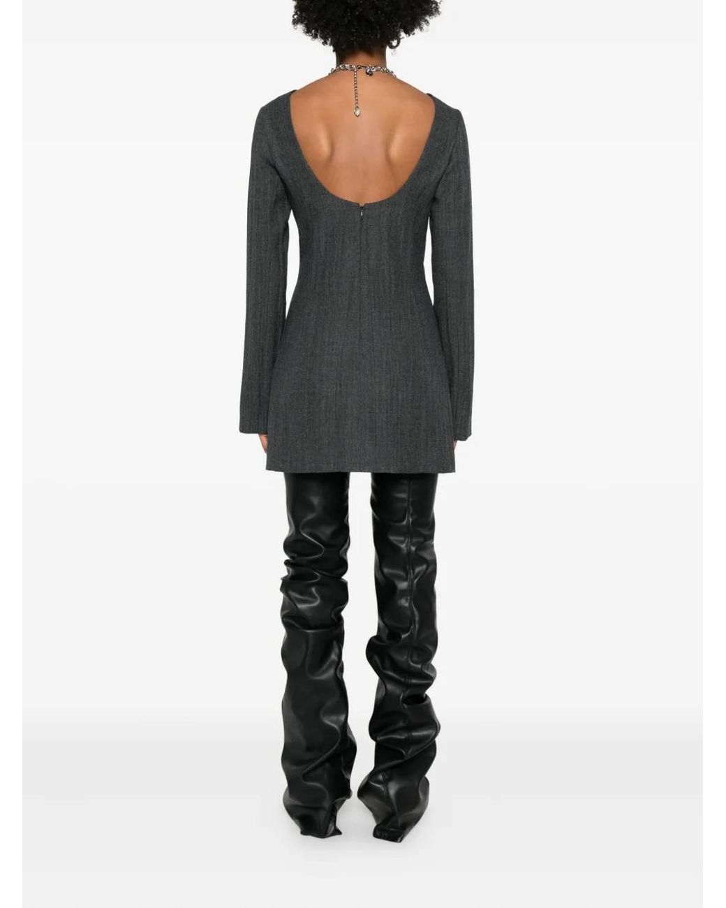 Our Legacy Gray Firm Mini Dress