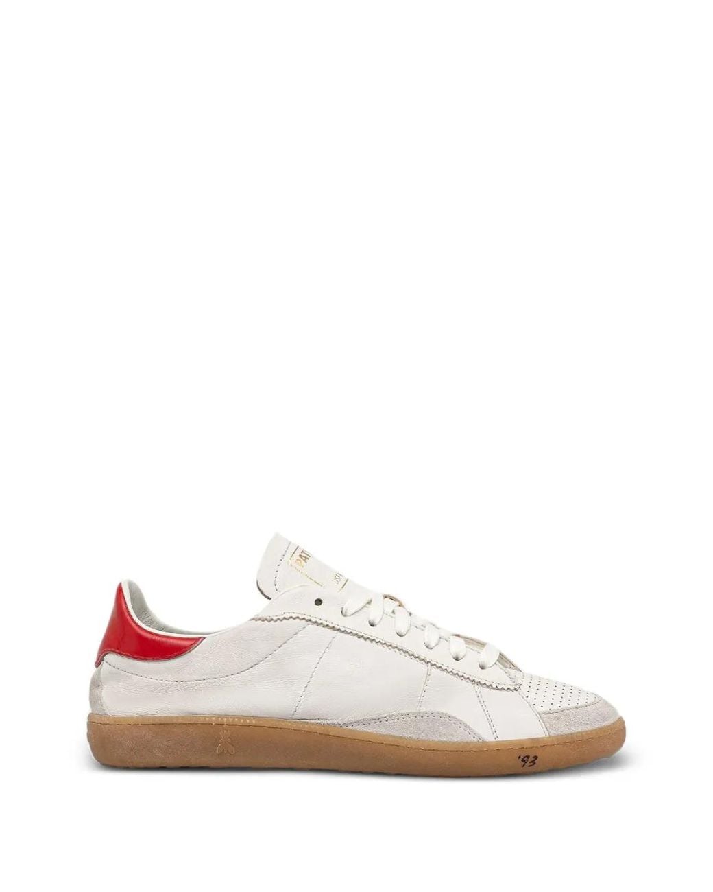 Patrizia Pepe White Perforated Leather Sneakers