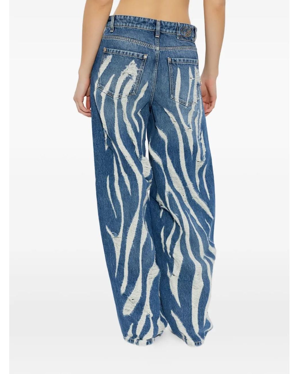 Blumarine Blue Jeans With Vintage Effect