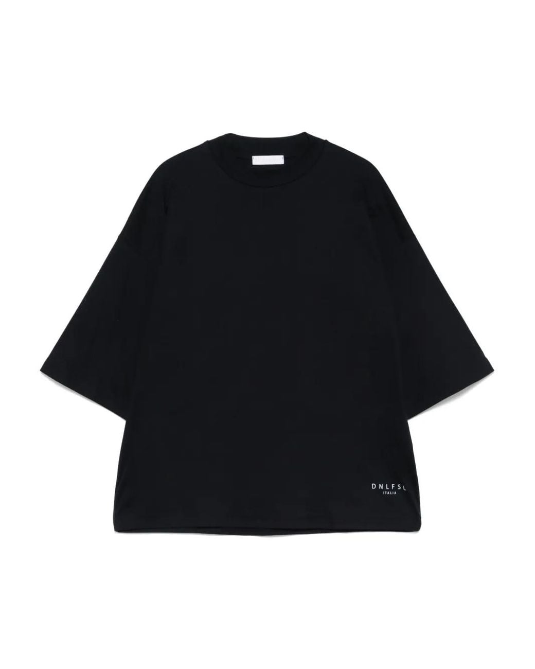 Daniele Fiesoli Black Logo-Print T-Shirt for men