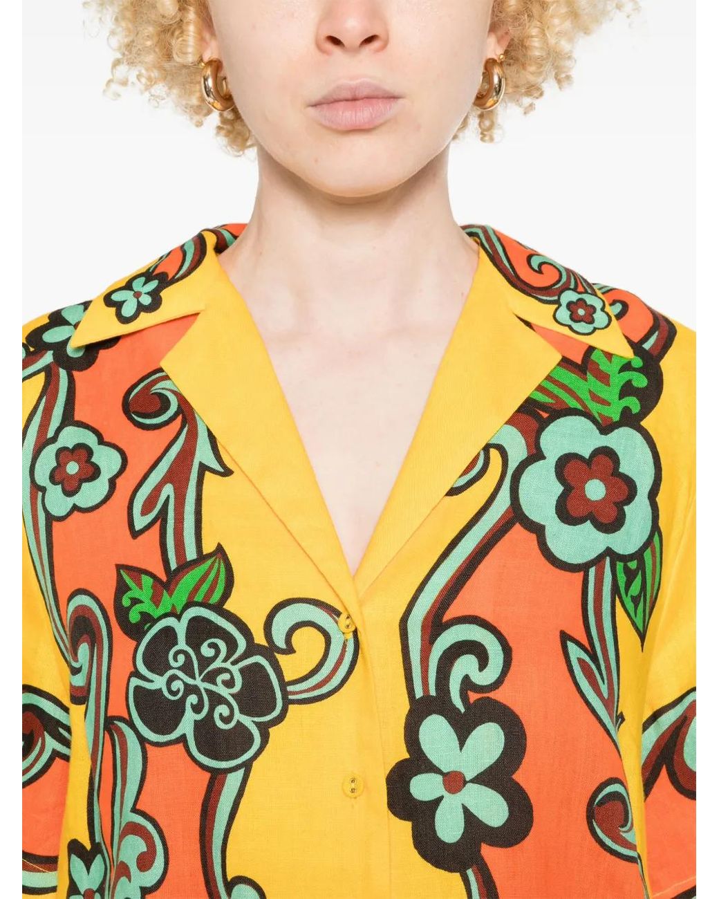 ALÉMAIS Yellow Flame Shirt