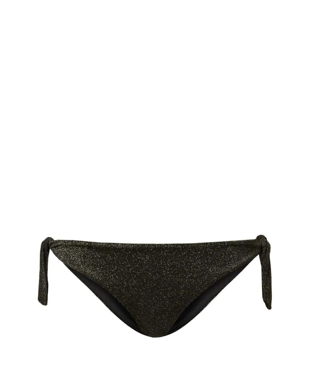 Twinset Black String De Bikini Avec Lurex