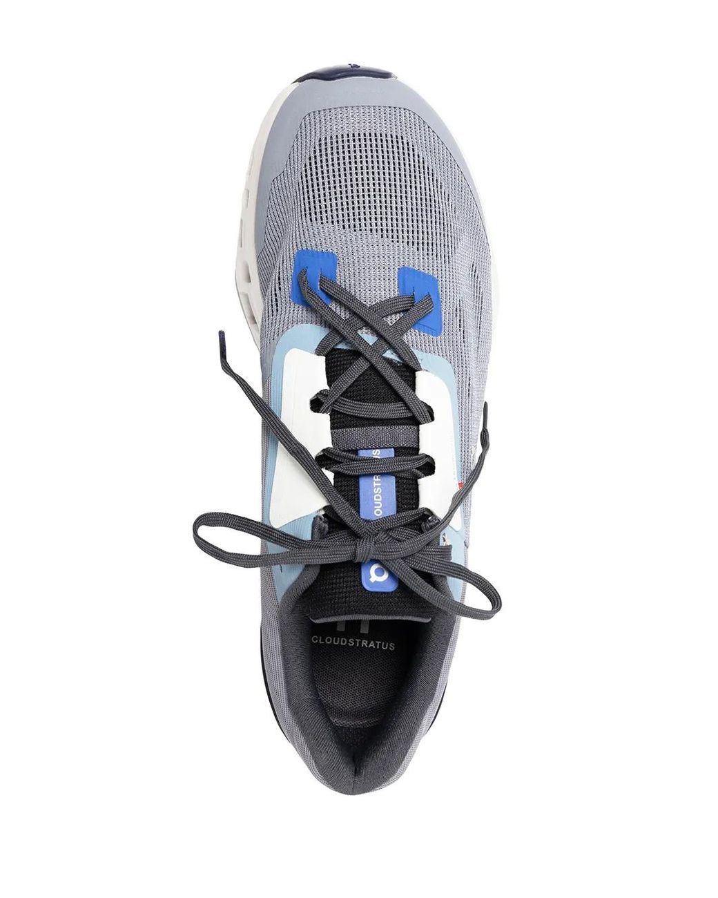 On Shoes White Cloudstratus Running Sneakers for men