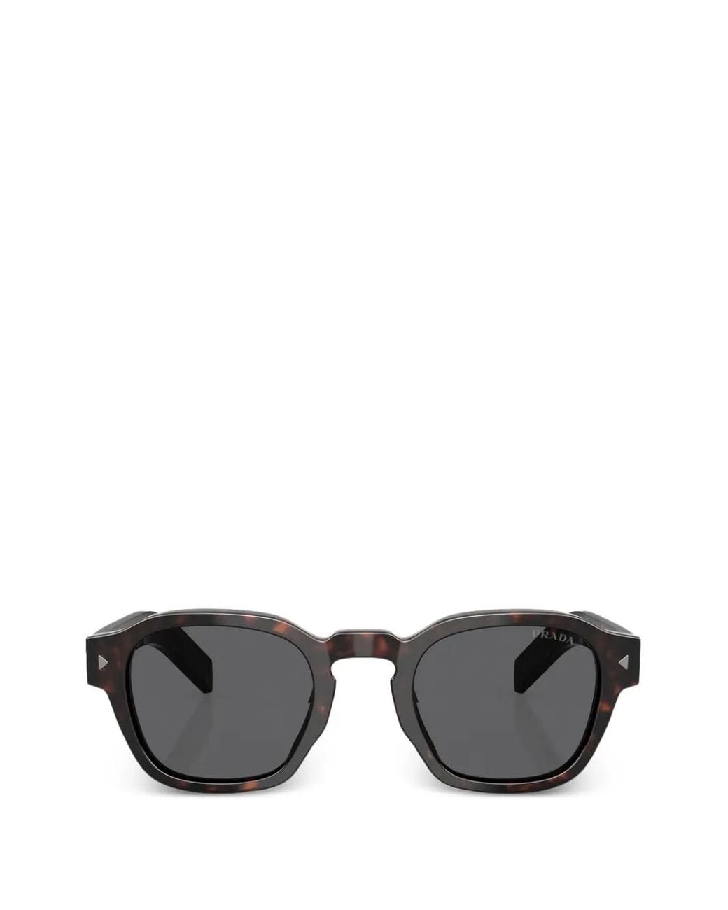 Prada Gray Square-Frame Sunglasses