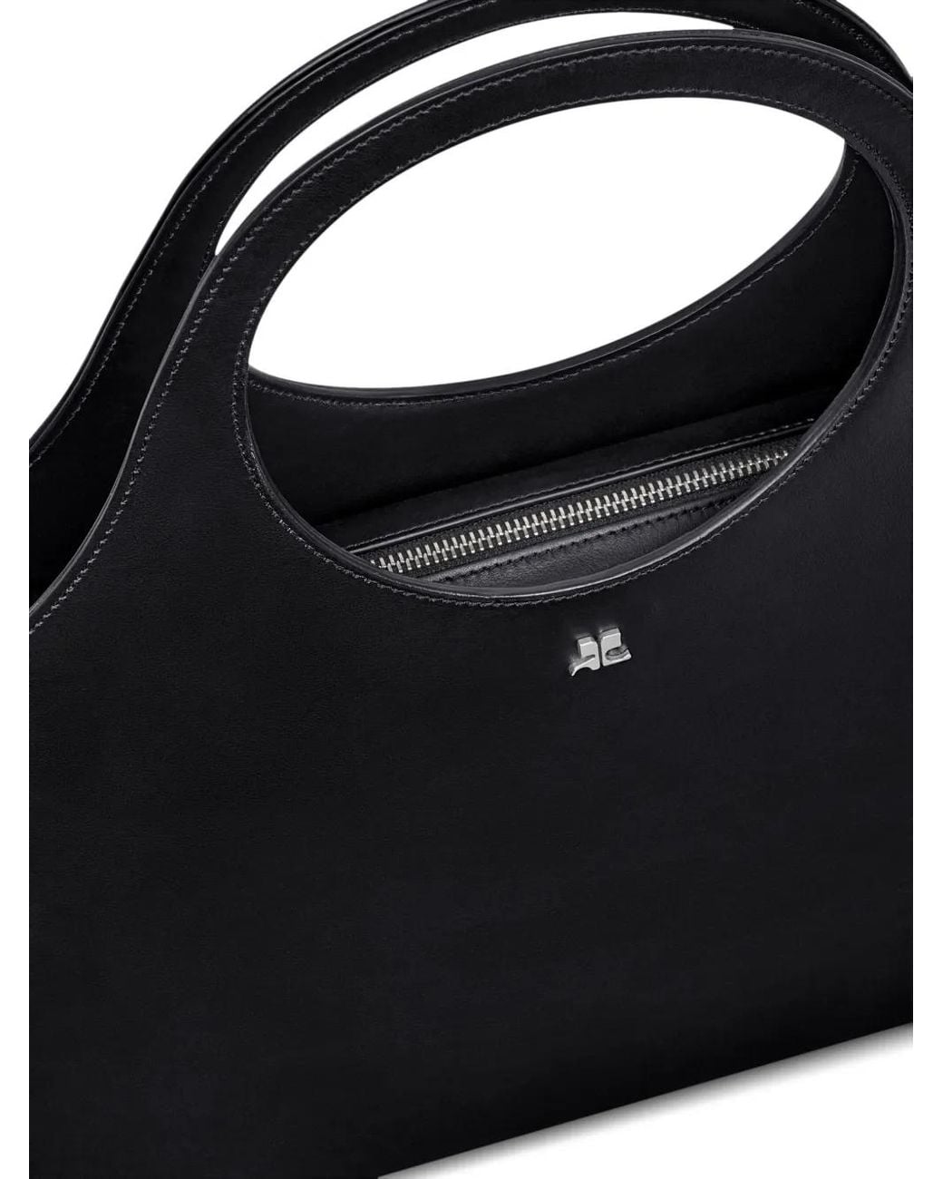 Courreges Black Large Holy Day Tote Bag