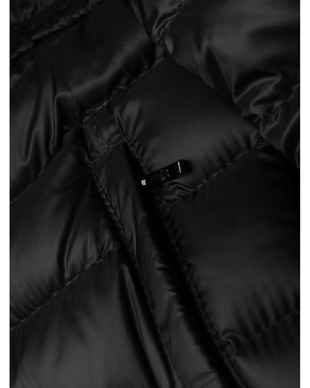 Moncler Black Barbel Quilted Down Coat
