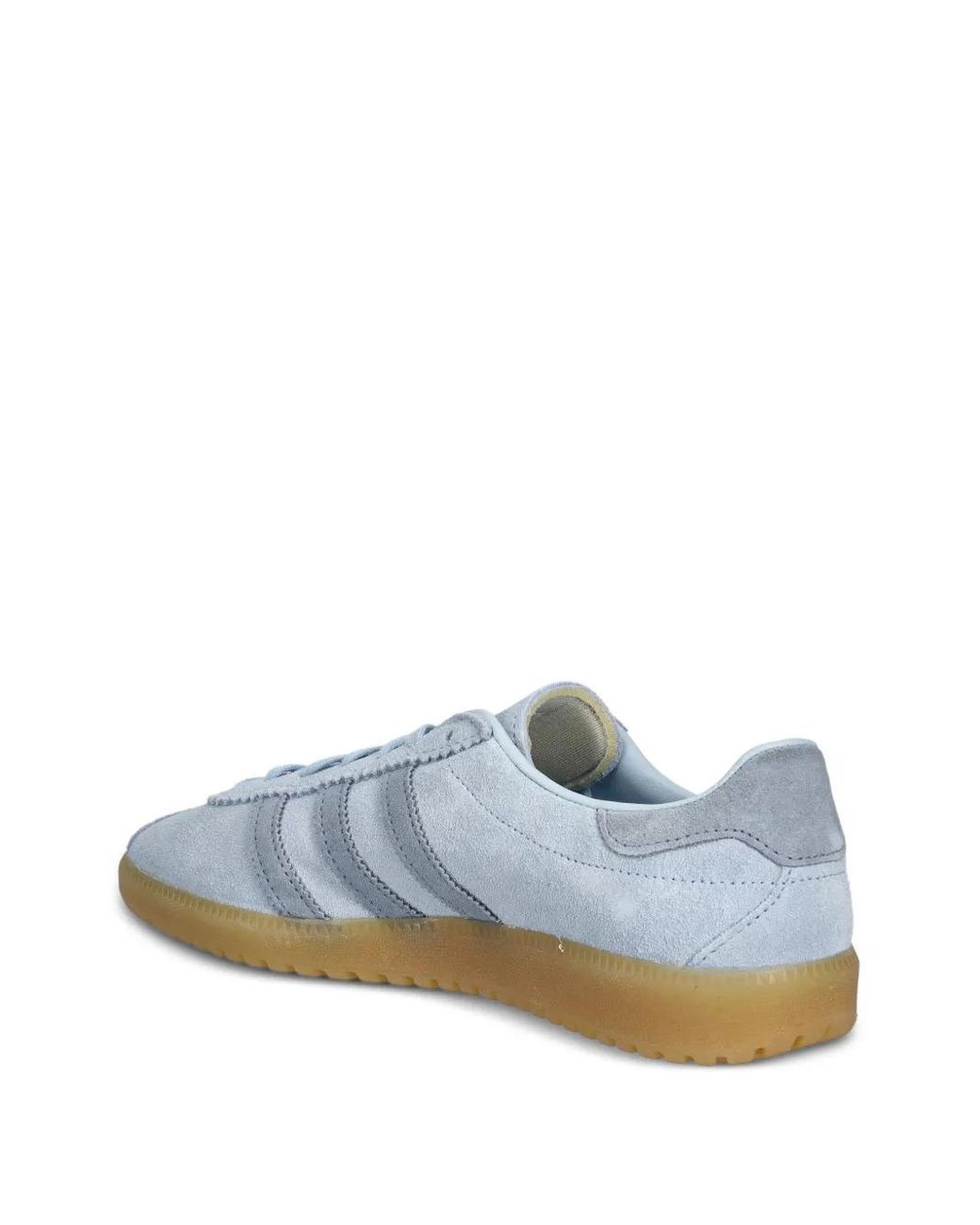 Adidas Blue Bermuda Three-Stripe Lace-Up Sneakers