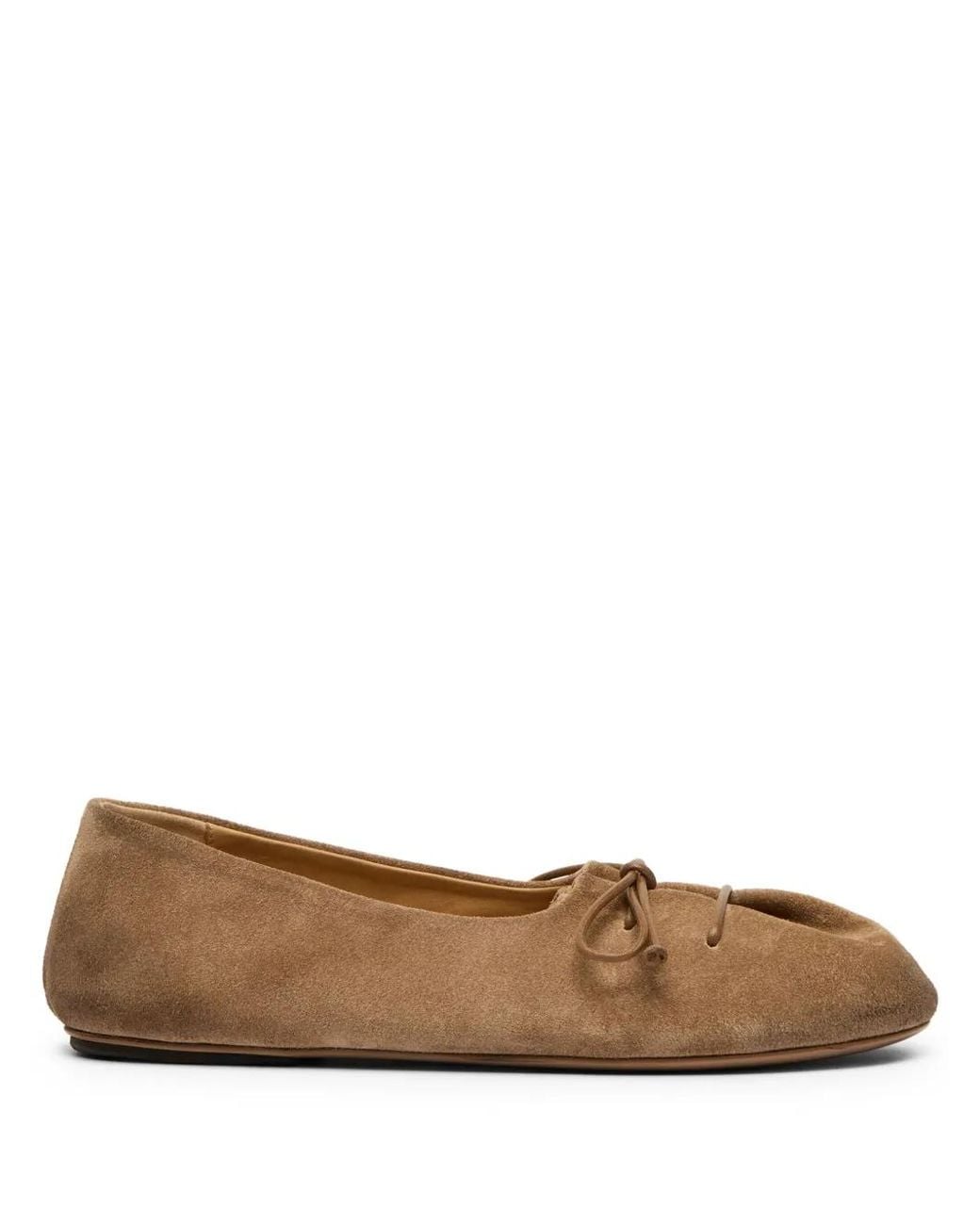 Marsèll Brown Girella Suede Ballet Flats